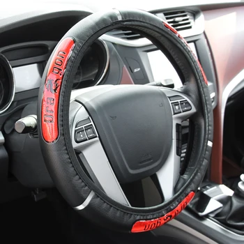 36-38 см Кожаная Крышка Ступицы Рулевого Колеса Спортивного Автомобиля Hyundai Tucson 2017 Solaris ix35 i30 Suzuki Swift Mitsubish ASX Mazda
