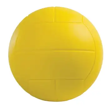 Волейбольный мяч с покрытием из пенопласта высокой плотности, желтый, Упаковка из 2 штук