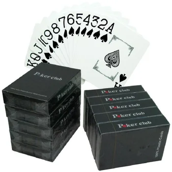 1 упаковка пластиковых игральных карт Из нового ПВХ Толщиной 0,32 мм и шириной лицевой стороны для Техасского холдема. Покер