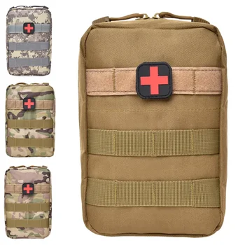 Сумка для аптечки первой помощи для выживания в кемпинге, военная тактическая медицинская поясная сумка для экстренных случаев, для путешествий на открытом воздухе, для кемпинга, из ткани Оксфорд, сумка Molle