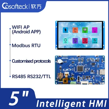Cosofteck-RK6150A 5-дюймовый 480*272 умный hmi встраиваемый промышленный сенсорный экран Modbus tablet LCD рекламный дисплей RTP CTP