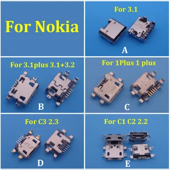 10 шт. Для Nokia 1 Plus 1Plus 3.1 3.1Plus C1 C2 2.2 3.1 + 2.1 C3 2.3 TA-1080 Разъем Usb-Зарядного устройства Micro Charging Doct Port Connector