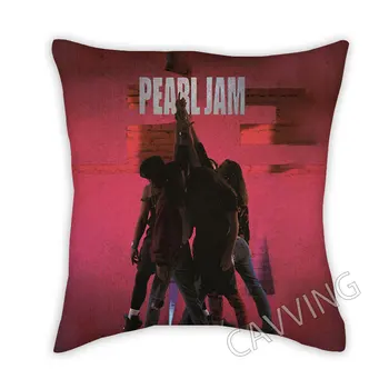 Декоративные наволочки из полиэстера с 3D-принтом Pearl Jam Rock, наволочки на квадратной молнии, подарки для фанатов