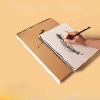 Альбом для Рисования на Утолщенной Катушке 8K Sketch Book для Студентов-Искусствоведов Drawing Boo 16K Бумага Для Рисования От руки Товары для Рукоделия Альбомы для рисования