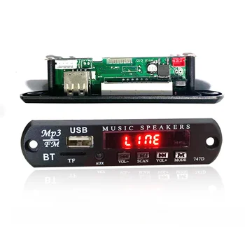 Bluetooth 12V Автомобильный MP3 декодер Модуль платы WMA FM AUX Аудио TF SD карта Радио USB AUX плеер динамик Пульт дистанционного управления автомобильный аксессуар