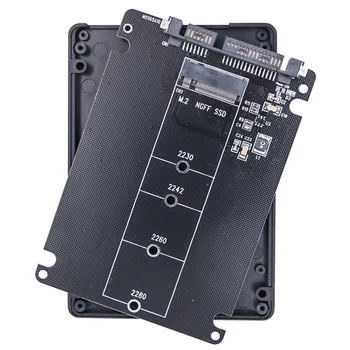 M.2 NGFF SSD-карта-адаптер SATA3 6 Гбит/с Плата Адаптера жесткого диска Двойного назначения M.2 NGFF-Карта-адаптер SATA3.0 для ПК