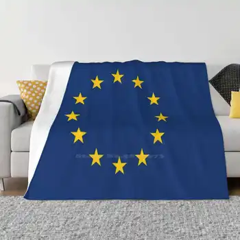Ес Супер Теплые мягкие одеяла, наброшенные на диван / кровать / Путешествия Европейский Союз Франция Германия Brexit Греция Grexit Шенген Великобритания Соединенные Штаты