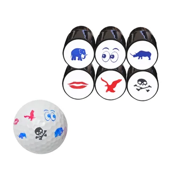 1 шт. мяч для гольфа Зеленый клевер, штамп для вскрытия, маркер, аксессуары для оттиска символов гольфа, Быстросохнущая Пластиковая Многоцветная печать