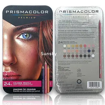 оригинальные цветные карандаши Sanford Prismacolor Premier Soft Core 150 штук Prismacolor Premier color 24 48 72 цветных карандаша