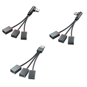 USB-разветвитель питания от 1 мужчины до 3 женщин, адаптер USB 2.0, 1-3 USB-разветвителя