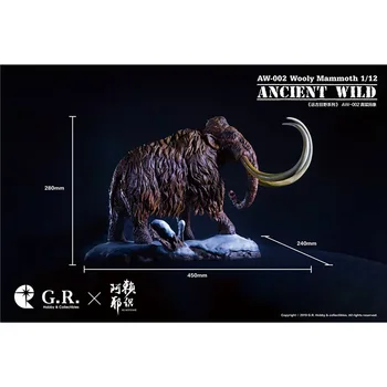 ANCIENT WILD AW-002 Шерстистый Мамонт 1/12 Предметы коллекционирования Hobby a, выпущенные ограниченным тиражом по всему миру с независимым номером