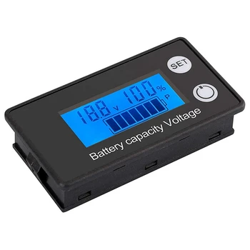 2X Battery Monitor Тестеры Заряда Батареи Гольф-Кара Цифровой Монитор Емкости Аккумулятора 8-100 В Тестер Оставшейся Емкости