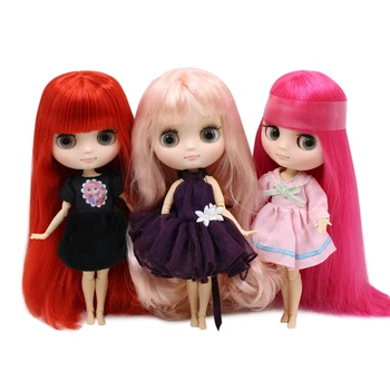 Кукла ICY DBS Blyth Middie № 4 розовая серия волосы матовая кожа 20 см 1/8 жеста руки BJD в подарок Neo