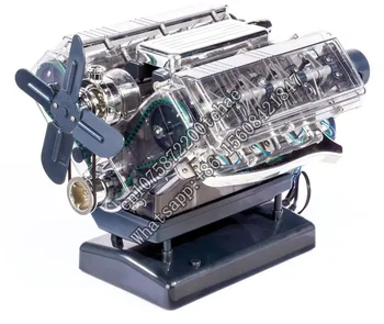 Модель двигателя Spot V8 в сборе, Прозрачные, визуально управляемые Игрушки для подарков на день рождения STEAM