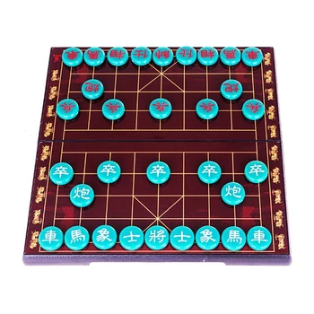 Портативный набор китайских шахмат со складной доской и магнитной деталью Традиционные классические развивающие настольные игры Xiangqi