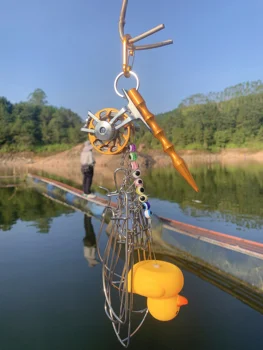 Пряжка для живой рыбы на колесиках, многофункциональный рыболовный замок из нержавеющей стали, ремень для инструментов с рыбьим хвостом, плавающий рыболовный замок на колесиках
