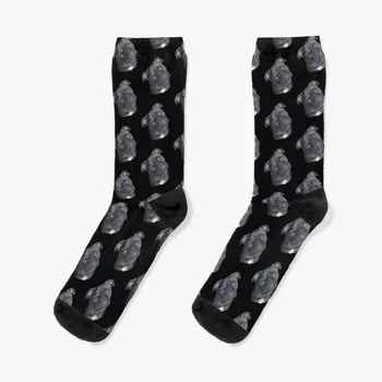 Компрессионные чулки Dave the black Pug Socks Женские черные носки Носки для мужчин Женские