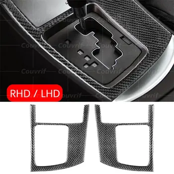 Крышка из углеродного волокна LHD RHD, центральный механизм управления, внешняя рамка, Декоративная наклейка для Mazda 3 BL 2010-2015, карбоновые аксессуары