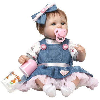 Реквизит для новорожденных, имитирующая куклу с голубыми глазами, Реалистичные Куклы-Реборны, игрушки для подарков