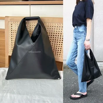 Классическая женская сумка MMSIX роскошного дизайна, треугольная сумка-тоут, женская универсальная сумка большой емкости, мужская сумка MM6 для рук, сумка через плечо