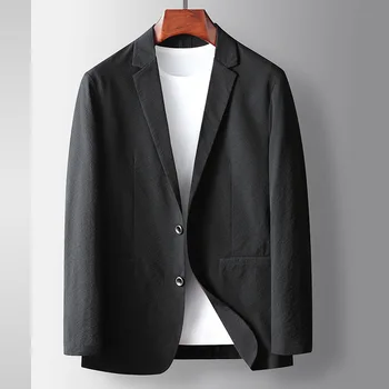 B2072-Мужской костюм Four Seasons, повседневное свободное пальто в деловом стиле