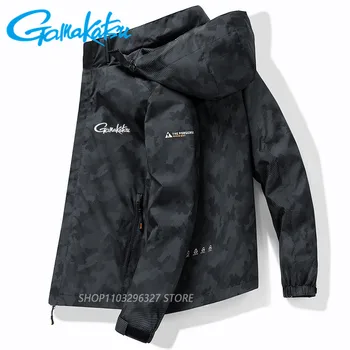 Gamakatsu Рыболовная куртка Открытый Альпинизм Спортивная куртка для дайвинга Ветрозащитные Водонепроницаемые Дышащие куртки Мужские Съемные