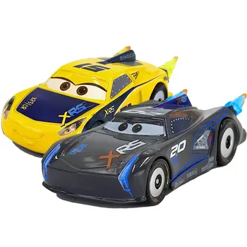 Disney Pixar Cars 3 Серии XRS Drag Racing Flame Tail Cruze Black Storm Jackson Игрушечный Автомобиль Из Сплава Для Детей, Развивающая Игрушка В Подарок