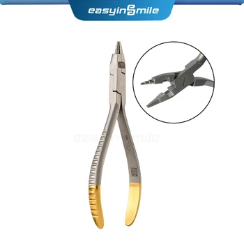 Комбинированные плоскогубцы Easyinsmile Dental Kim с режущим трапециевидным наконечником, дугогибочные плоскогубцы для формовки проволоки, ортодонтический инструмент