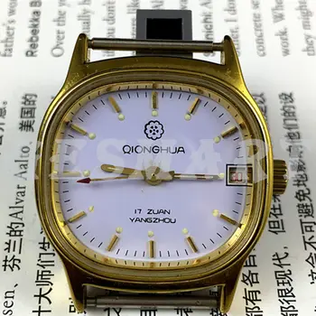 ручные механические часы Qionghua 33 мм китайского производства с одним календарем 17 евреев