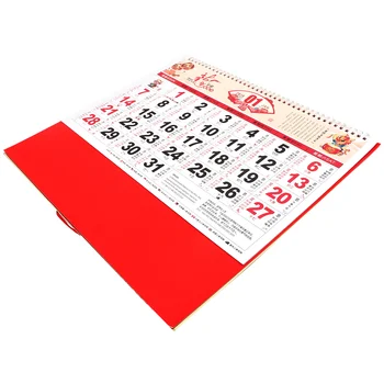 Китайский Декоративный календарь Календари Год Стена Дракона Китайский Подвесной Лунный Традиционный Зодиак Новый Фестиваль Шуй Фэн Весна