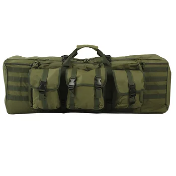 Охотничья походная сумка с фиксирующим ремнем 3 внешних кармана Портативная охотничья сумка большой емкости OD Green 600D Ткань Оксфорд для кемпинга