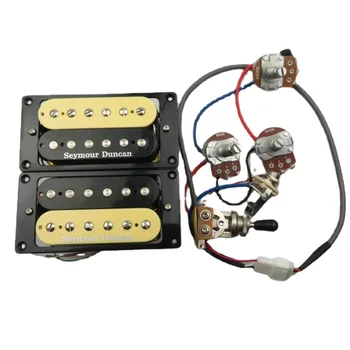 Хот-Родовые Гитарные Звукосниматели Humbucker 4C Со Жгутом Проводов 2V1T Комплект Звукоснимателей для электрогитары
