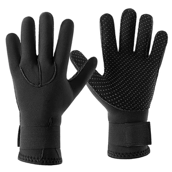 3 мм неопреновые перчатки для гидрокостюма, теплые перчатки для подводного плавания, зимние перчатки для серфинга, термозащитные перчатки для рафтинга, гребли на каяках.