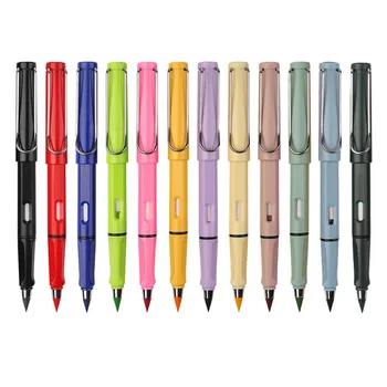 9 Цветов Вечный карандаш с ластиком Неограниченное количество карандашей для письма Вечные стираемые карандашные ручки для детей Школьные принадлежности для рисования
