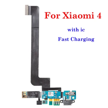 Для Xiaomi 4 Mi4 Mi 4 M4 Запасные Части USB Док-станция Порт Зарядки + Микрофон Плата Модуля Микрофона Ленточный Гибкий Кабель Быстрая Зарядка