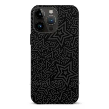 Чехол для мобильного телефона с рисунком черной звезды для Iphone 14 13 11 12 Pro Max Mini Xr 7 8 Plus в прозрачном противоударном мягком чехле Persona Anime