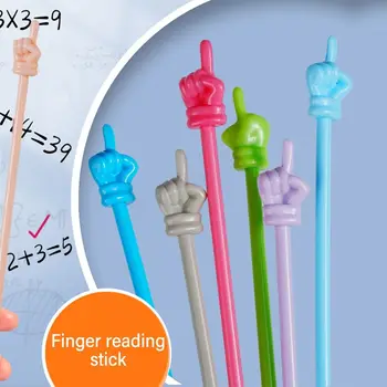 Развивающие Обучающие Игрушки Morandi Color Whiteboard Pointer Ручной Ведущий Палочки Для Чтения Пальцами Обучающая Палочка