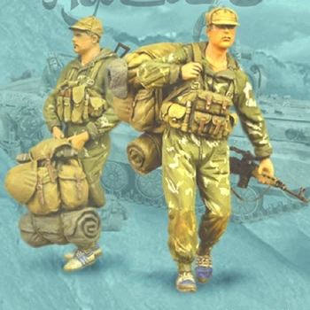 1/35 Смоляная модель фигурки GK Soldier Война в Афганистане Разведчики Советских ВВС Военная тема Второй мировой войны В Разобранном и неокрашенном виде комплект