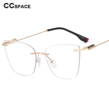 55573 Прозрачные очки с блокировкой синего света, женские очки Dimond Cutting, роскошные очки без оправы, оправа от усталости, очки