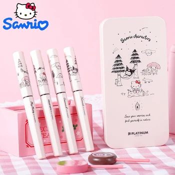 Japan Platinum Small Meteor Pen Sanrio Camping Time Эксклюзивная Подарочная коробка для студенческих занятий каллиграфией