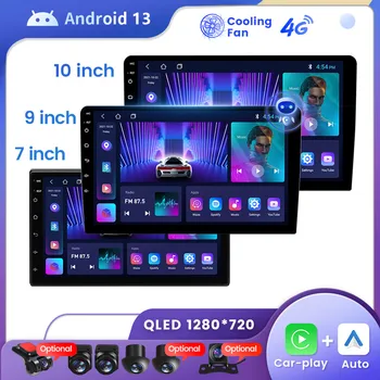 Автомобильный радиоприемник 2 Din Android 13, мультимедийный видеоплеер, Универсальный автомобильный стерео Carplay GPS для Volkswagen Nissan Hyundai Kia Toyota 4G