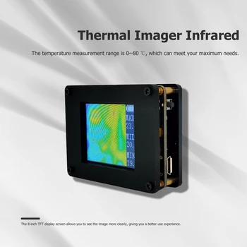 Модуль инфракрасной визуализации, ИК-термографы с разрешением 8x8, Портативные камеры с дальним обнаружением на расстоянии 7 м, Встроенная литиевая батарея для домашнего использования