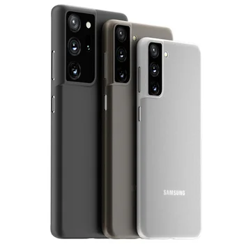 Ультратонкий полипропиленовый 0,3 мм Матовый Чехол Для Samsung Galaxy S21 S22 Ultra Super Thin Ультратонкий Пластиковый Защитный Чехол Для S21