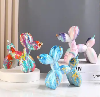 Оптовая продажа популярных украшений для собак из воздушных шаров от производителей, поделки из смолы, Nordic light luxury creative home high-end soft d