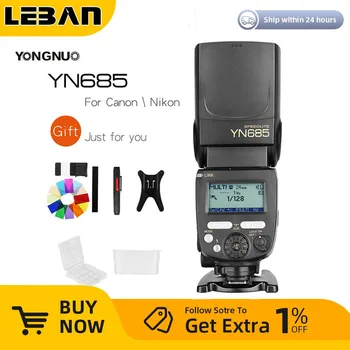 Yongnuo Speedlight YN685 GN60 2,4 ГГц Беспроводная Радио Вспышка ETTL 1/8000 s HSS 622C Встроенная Поддержка Внешнего Питания для Canon Nikon