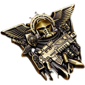 Ретро космический солдат, мотоцикл, значок с медальоном морской пехоты, значки, брошь на куртке, украшение сумки для одежды