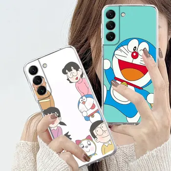 Мультяшный Чехол Doraemon для Samsung Galaxy S10 Lite S22 Ultra 5G S20 S9 S21 FE S10e S23 Plus S21Ultra Прозрачный Силиконовый Чехол