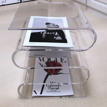 Журнальный столик Сбоку от дивана, Уникальный Многофункциональный Прозрачный Угловой Шкаф, Мебель для дома Neuble