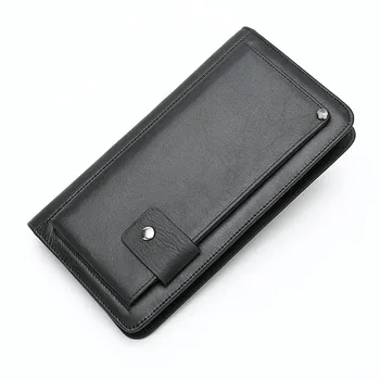Мужской кошелек-клатч из натуральной кожи XZAN, длинная кожаная сумка для телефона, мужской кошелек большого размера, удобный кошелек для монет, держатель для карт, денежные мешки