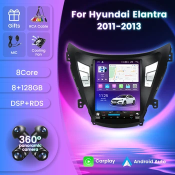 8 + 128 Г DSP 4G LTE Android Система Автомобильной навигации GPS Радио Плеер для Hyundai Elantra 4 20011-2013 (2014-2016) Автомобиль/Play Auto BT5.1